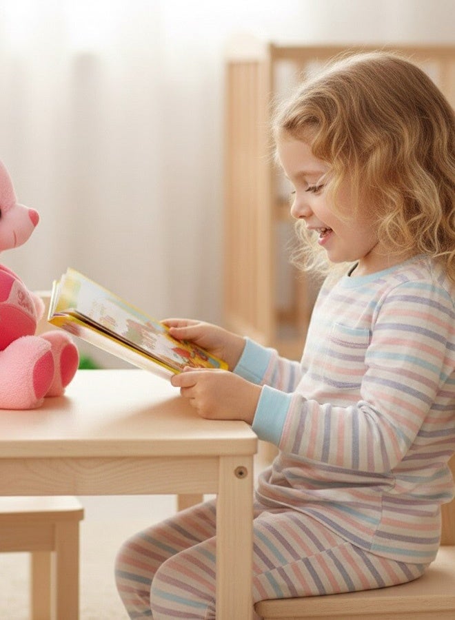 Toyland دب تيدي محشو ناعم 30 سم بتصميم قلب - Image 3